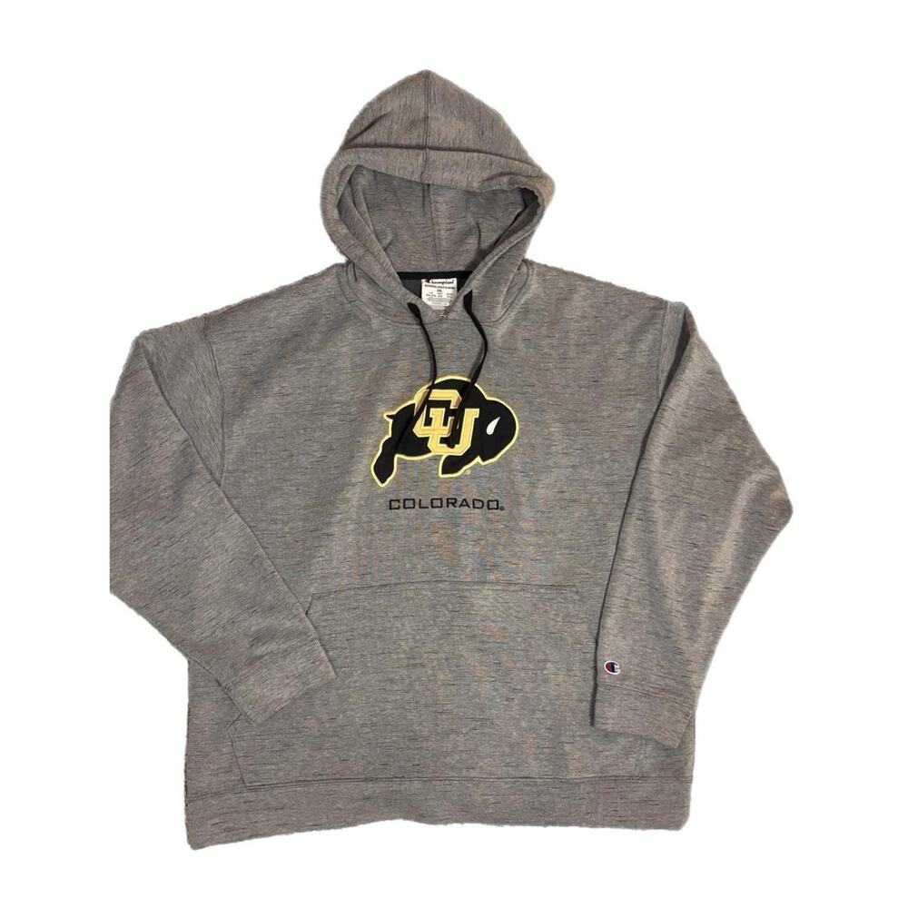 Champion grey colorado buffaloes hoodie (xxl)